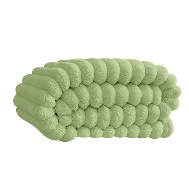 Manta suave gruesa, cubre sofá, cojín de leche, forro de lana, cojín de viaje, para dormitorio, alto gramaje, tejido suave, lavable, portátil, franela, tamaño grande, uso en salón.