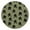 Green Bigfoot Pattern, variant on Black Bigfoot Pattern Round Fitted Tablecloth with Elastic Edge,Dining Table Cover Waterproof,Outdoor Round Tablecloth for Camping,Dining,Indoor and Outdoor