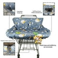 thumbnail image 6 of Shopping cart Cover, cart Cover for Babies, Padded high Chair Cover, Split Reversible seat Cushion, Cell Phone Pouch, Collection Pocket, Neutral for boy or Girl, 6 of 6