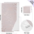 thumbnail image 3 of Rose Gold Abstract Marble Towels Highly Absorbent Cotton Towels 2 Pack, Premium Spa & Hotel Quality Quick Dry Towel Set,54" x 27", 3 of 7