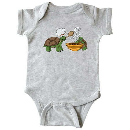 

Inktastic Cute Turtle Chefs Making Soup Gift Baby Boy or Baby Girl Bodysuit