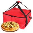 thumbnail image 4 of Sac de Livraison de Nourriture Isolé Sac de Livraison de Pizza Portable pour Aliments Chauds et Froids Sac d'Épicerie Réutilisable Sac de Transport de Pizza Réglable Sac Chauffant Double Fermeture Éclair 16.54x16.54x9.06 Pouces (Rouge), 4 of 11