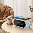 thumbnail image 3 of Wireless Charger, New 15W Wireless Charger Clock Alarm Clock Temperature High Power Wireless Charging HD Digital Display Multifunctional Desktop Wireless Charging, 3 of 9