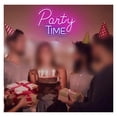 thumbnail image 4 of Let's Party Neon Sign, Dimmable Pink, Weddings And Bachelorette Parties 29.5x43.4cm, 4 of 5