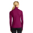 thumbnail image 3 of Sport-Tek LST850 Ladies Sport-Wick Stretch 1/2-Zip Pullover Sweatshirt, Hot Coral, 4XL, Womens Activewear, 3 of 3