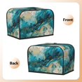 thumbnail image 3 of Kdxio Abstract Ocean Currents Print Toaster Cover Bread Machine Cover Fits for Most Standard 2 Slice Toasters,Keep Toaster Free From Dust And Fingerprint Oven Dustproof Cover, 3 of 7