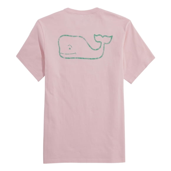 Remera Vineyard Vines Vintage Whale de Manga Corta Flamingo Talle L