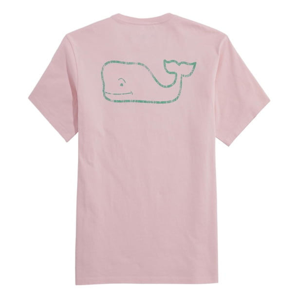 Remera Vineyard Vines Vintage Whale de Manga Corta Flamingo Talle L