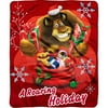 Dreamworks Merry Madagascar A Roaring Holiday Micro Raschal Throw