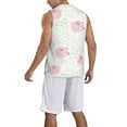 thumbnail image 5 of Rocae Cute Pigs for Men's Basketball Jersey Lightweight and Breathable Athletic Tank Top,Quick-Drying Sports Jersey 4X-Large, 5 of 9