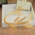 thumbnail image 5 of Bridal Leaf Tiara Crown Branches Headband Vintage Queen Goddess Leaf Hair Vine Wedding Prom Pageant Festival Hair Jewelry for Women and Girls, 5 of 8