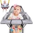 thumbnail image 1 of Funda 2 en 1 para carrito de compras y trona Youpinby, color gris, 1 of 8