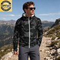 thumbnail image 4 of Men's UPF 50+ UV Sun Protection Hoodie Jacket, Lightweight Full Zip Camo Fishing Shirts for Hiking Running Workout, 4 of 8
