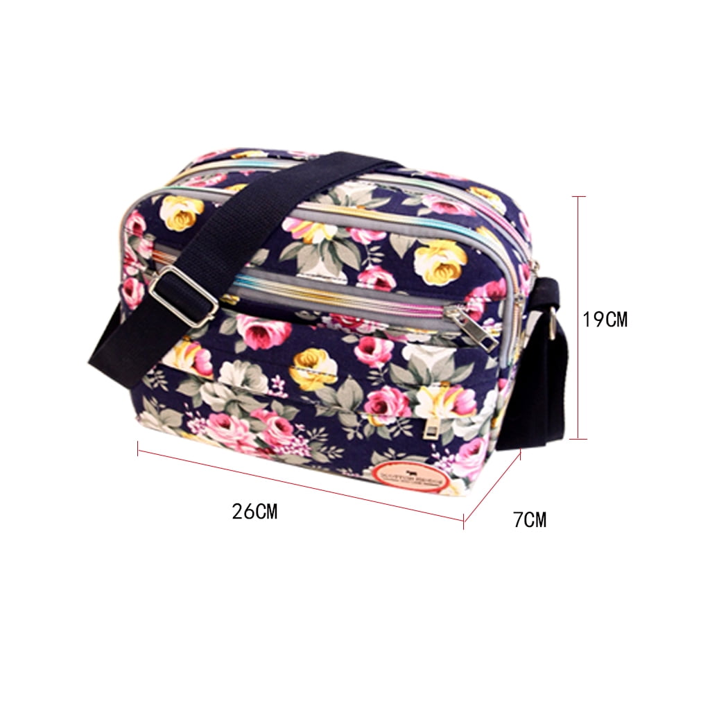 Women Canvas Floral Messenger Cross Body Handbag Shoulder Bag Tote Purse Hot 