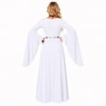 thumbnail image 6 of Halloween Medieval Costume for Women, Round Neck Batwing Sleeve Long Dress with Flowing Full Skirt, Vintage Renaissance Gown for Halloween Party, Medieval Faire and Cosplay, 6 of 6