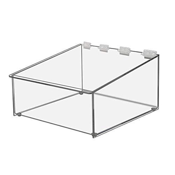 Cal-Mil 272 Classic Acrylic Food Bin, 10" Length x 10" Width x 5.5" Height, Clear