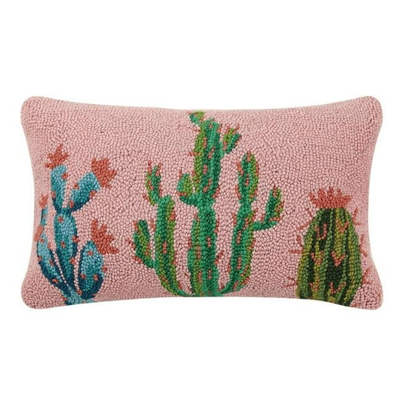 Peking Handicraft 30JES986C20OB 12 x 20 Po Joli Oreiller Crochet Cactus