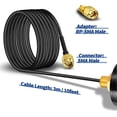 thumbnail image 3 of Outdoor 4G LTE Antenna SMA Male Mimo 5dBi Omnidirectional External Waterproof for 4G LTE Mobile Router Gateway, 3 of 5