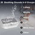 thumbnail image 5 of Gamexcel White Noise Machine, 38 Sounds, Timer and Memory Function, Portable Sound Machine for Sleep, Home, Office and Travel, White, 5 of 9