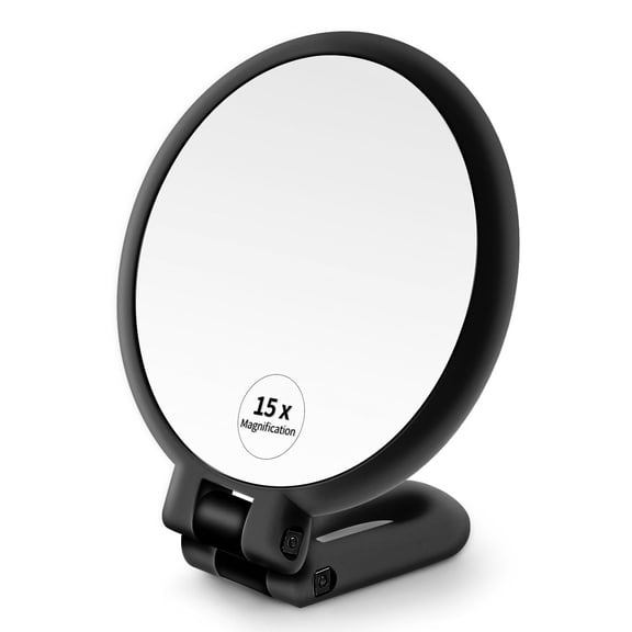 30X Magnifying Mirror with 3 Suction Cups, Large 6inch Magnified Mirror 30X Travel RounMakeup Mirror with High Magnification, Make up Mirror with Tweezers Sets