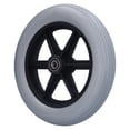 thumbnail image 1 of Wheelchair Front Wheel, Sturdy Walker Caster 12mm Bearing Hole Anti-Slip  For Replacement, 1 of 8