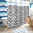 thumbnail image 5 of No Hook Shower Curtain, Black White Shower Curtains for Bathroom with See Through Top Window, Modern Abstract Art Farmhouse Waterproof & Washable Bath Curtain Standard 72"x72", 5 of 9