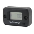 thumbnail image 4 of Digital Tach Hour Gauge, Dual Interface IP68 Waterproof 0-999999H 0-30000RPM Tachometer Timer Inductive  Mount  For Motorcycle ATV, 4 of 8