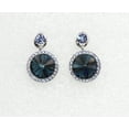 thumbnail image 5 of Faship Gorgeous Navy Blue Premium Rhinestone Crystal Floral Necklace Earrings Set, 5 of 6