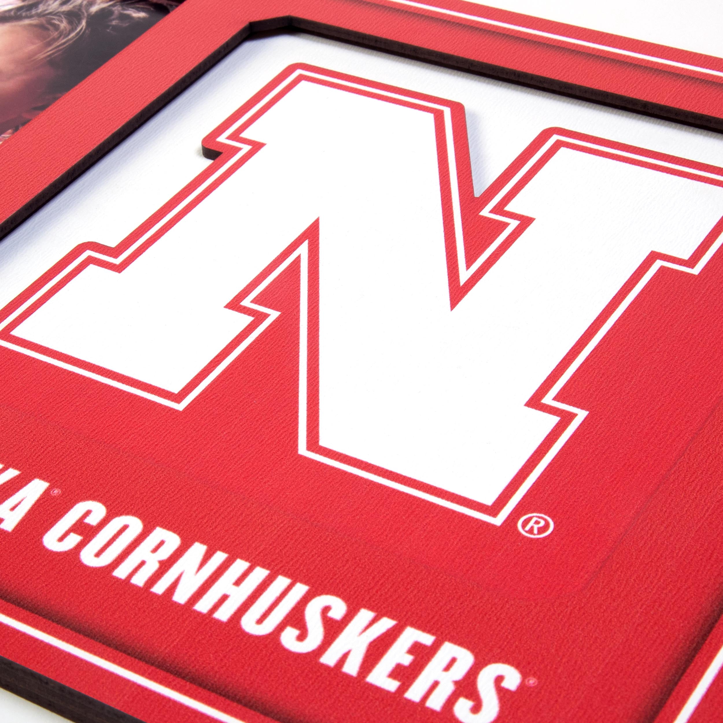 Nebraska Cornhuskers 3D Logo Picture Frame