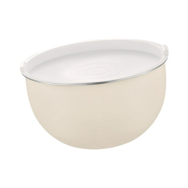 Cuenco para mezclar de acero inoxidable, cuenco para frutas y verduras, escala transparente, uso versátil, cuenco para almacenamiento de alimentos, 20 centímetros