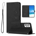 thumbnail image 1 of For Samsung A72 Case, Allytech Wallet Case Magnetic Folio Embossed Full Protection PU Leather Kickstand Credit Card Holder Slots Wrist Strap Flip Cover for Samsung Galaxy A72 5G/4G, Black, 1 of 11