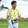thumbnail image 2 of Kdxio Cartoon Corn Print Men's Short Sleeve Polo Shirt,Midweight Men's Shirt, 2 of 5