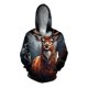 thumbnail image 3 of Sudadera con capucha y cremallera Cerberus Sudadera de invierno para hombre Ropa asequible Y2k Tiger Novedades en sudaderas y sudaderas Calidez Moderna Otoño, 3 of 5