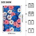 thumbnail image 2 of FORMRS 1-Subject Spiral Notebook 8" x 5" College Ruled 60 Refillable Sheet A5 Hard Cover, 2 Pack, Pink Flowers Pattern, 2 of 7