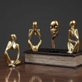 thumbnail image 3 of 1pcs Nordic Light Luxury Style Abstract Figure Home Decoration Ornaments Mini Shaped Crafts Desktop Decoration Artworks, 3 of 5