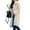 Apricot Color, variant on Womens Fuzzy Fleece Lapel Open Front Long Cardigan Coat Faux Fur Warm Winter Outwear Jackets Color M