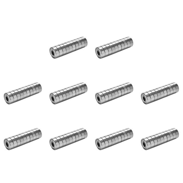 10 Uds. Rodamiento Acero Carbono en Miniatura Doble Escudo 608zz