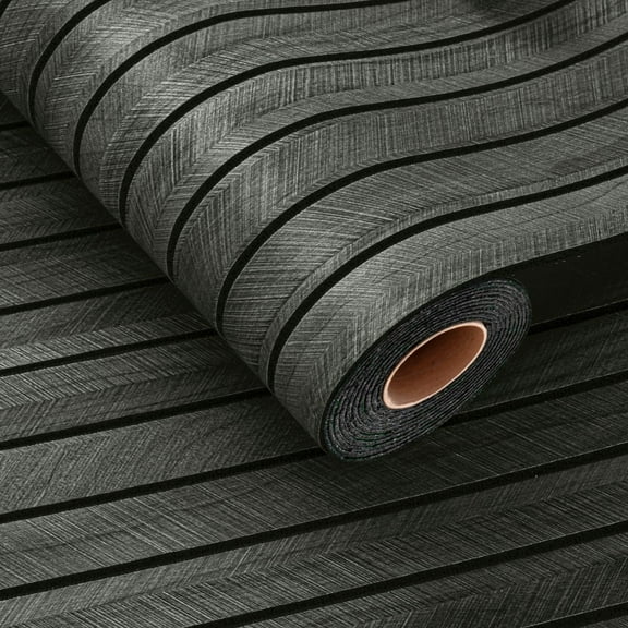 1 Roll Faux Wood Wall Panels Peel and Stick: 40cm x 3m Self Adhesive Wallpaper - Wood Grain Panels for Kitchen Living Room RV Interior Wall Decor