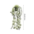 thumbnail image 3 of AUNVITO Wall Mount Hanging Planter Basket Artificial Green Chlorophytum Plant Wall Decor Home Porch Scene Ornament, 3 of 6