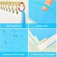 thumbnail image 2 of xianyou-Top Spiral Notebook, A4 Hardcover Top Bound Steno Pads, 240 Pages 100gsm College Ruled Left Handed Notebook Journal for Work, School, Meeting Writing - Blue, 8.5" x 11", 2 of 4