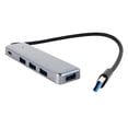 thumbnail image 3 of Concentrador USB 5 en 1, 4 puertos USB 3.0 y 1 puerto USB C, transmisión rápida de datos, estación de acoplamiento USB portátil, 3 of 14