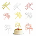 thumbnail image 1 of Set de adornos para tartas, acrílico, 9 unidades, diseño de felicitación de cumpleaños, de Ryan Desi, 1 of 9