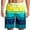AB382 Green, variant on Men'S Swim Trunks Color Block Striped Print Drawstring Elastic Waist Straight Leg Swim Shorts Casual Classic Fit Gentleman Holiday Swim Wear Orange Size 30