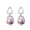 Purple, variant on 9-10mm Baroque Freshwater Black Pearl Drop Earrings for Women, 925 Sterling Silver Cultured Pearls Dangle Earrings, Mother 's Day Jewelry Gift