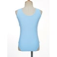 thumbnail image 4 of CHICTRY Big Little Girls Ballet Dance Leotard Gymnastics Acrobatics Training Performance Costume Sleeveless Bodysuit Sky Blue 11-12, 4 of 7