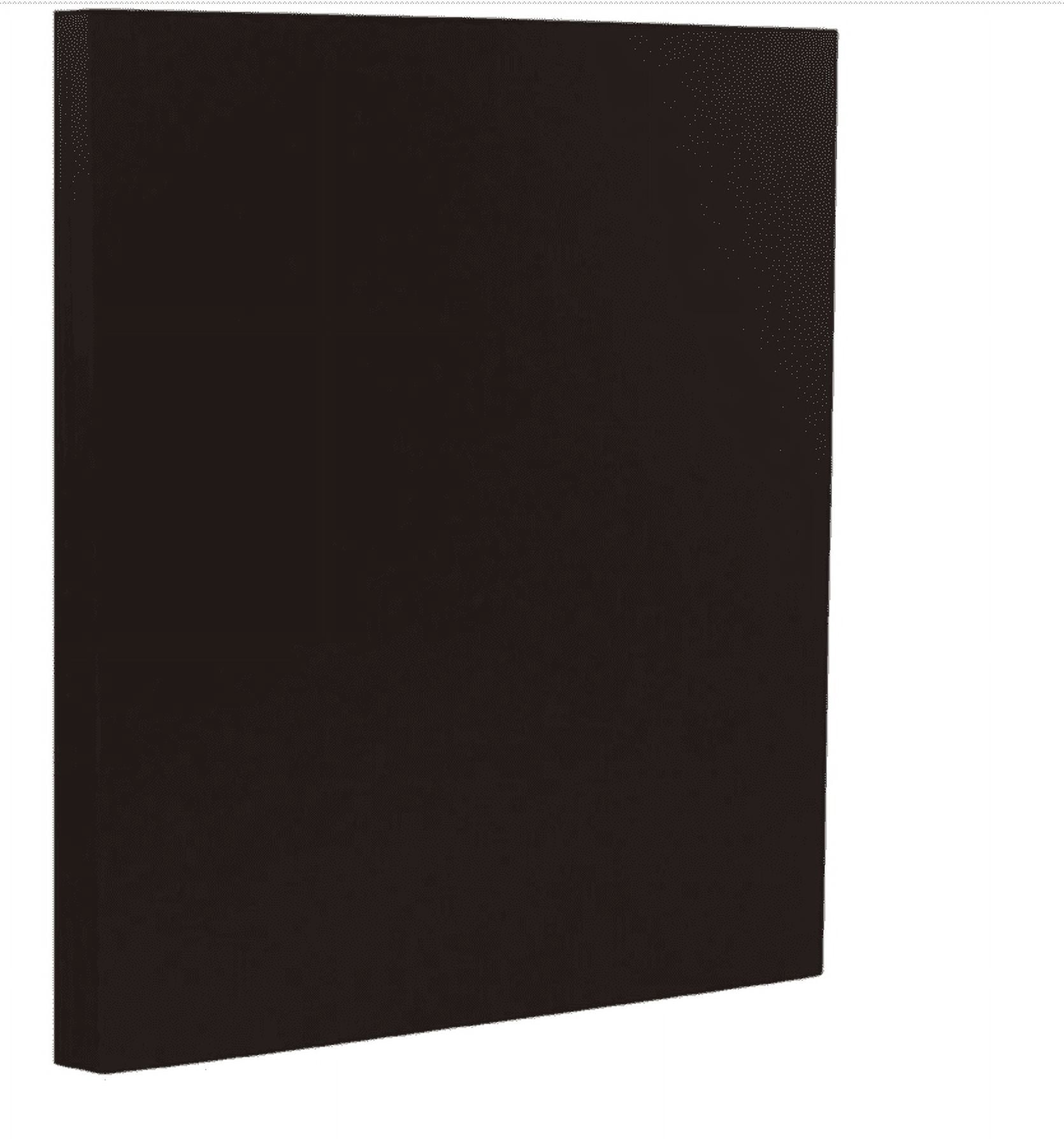 JAM Paper Solid Colors, 8 1/2 x 11, Black Linen, 32lb, 2 packs of 50
