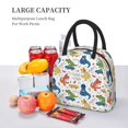 thumbnail image 5 of Balery Dinosaur Pattern Lunch Bag Women, Lunch Box, Lunch Bag, Small Leakproof Lunch Tote Large Capacity Reusable Insulated Cooler Lunch Container-One Size, 5 of 6