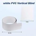 thumbnail image 2 of 82.5" x 3.5" White PVC Vertical Blind Replacement Slats Curved Smooth (5 Pack), 2 of 4