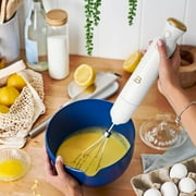 Beautiful Cordless Immersion Blender with Chopper, Whisk & Measuring Cup, White Icing by Drew Barrymore