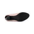 thumbnail image 3 of Unique Bargains Women's Round Toe Block Heels Chelsea Ankle Boots Dust Pink (Size 9.5), 3 of 8